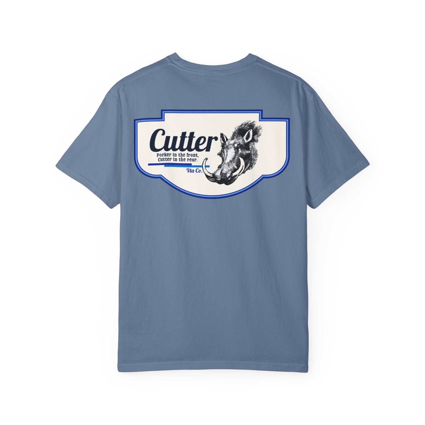 Cutter in the rear Graphic Unisex Garment-Dyed T-Shirt - Unique Design for Outdoor Enthusiasts