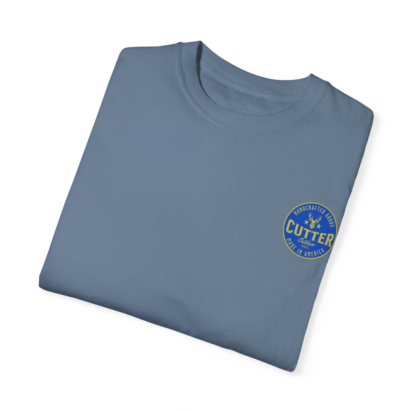Cutter in the rear Graphic Unisex Garment-Dyed T-Shirt - Unique Design for Outdoor Enthusiasts