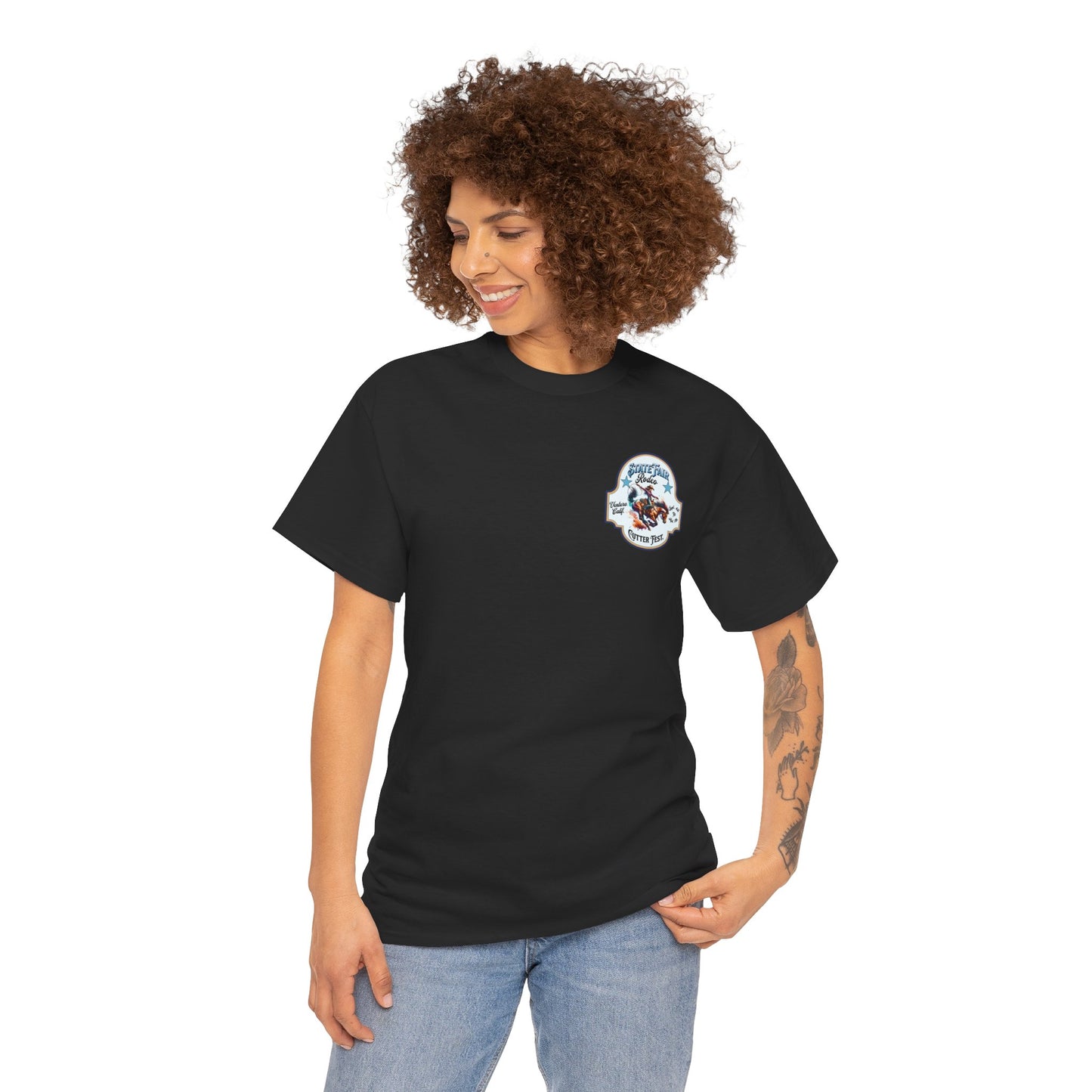 Western Graphic Tee, Unisex Cotton T-Shirt, Cowboy Style Shirt, Rodeo Apparel, Vintage Wild West Outfit, Casual Wear