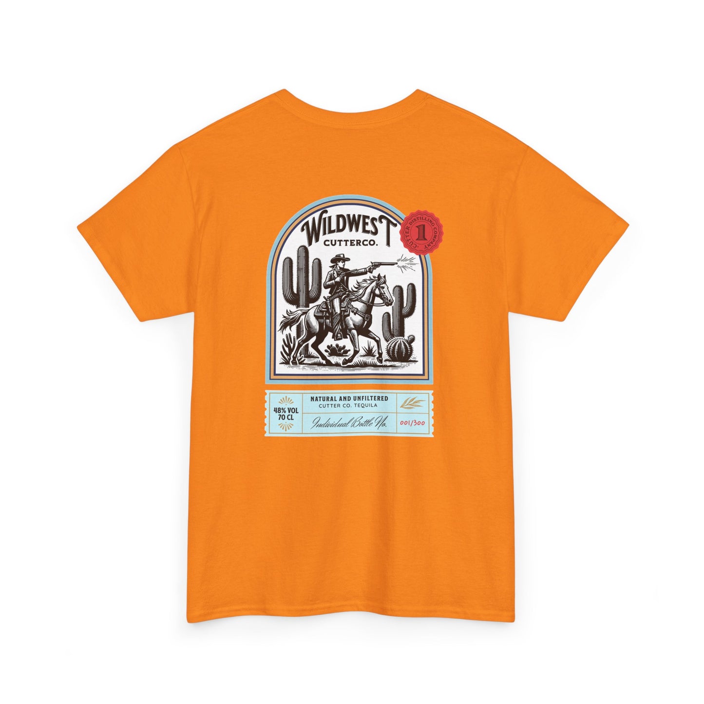 Western Tequila Graphic Tee, Unisex Cotton T-Shirt, Cowboy Style Shirt, Rodeo Apparel, Vintage Wild West Outfit, Casual Wear
