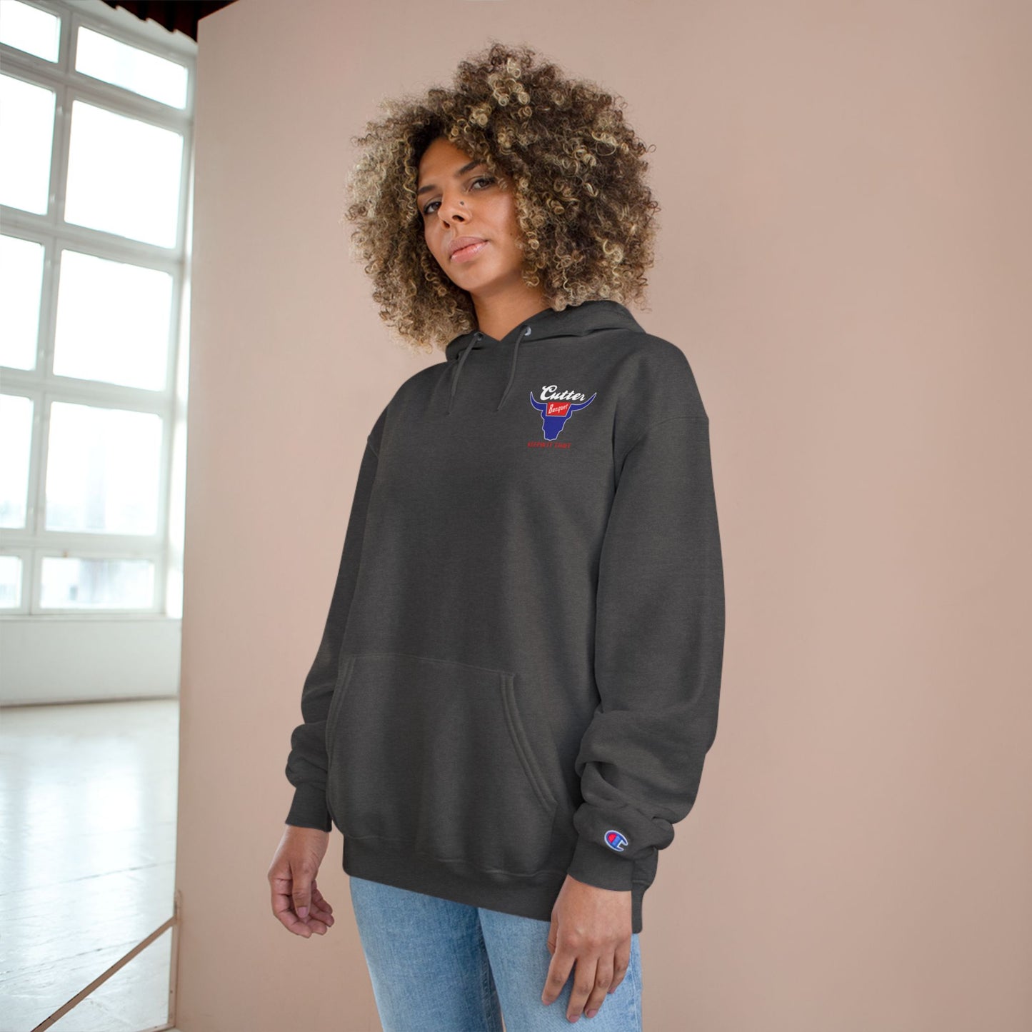 Patriotic Beer Champion Hoodie - Keepin' It Tight! Red, White & Brew Design