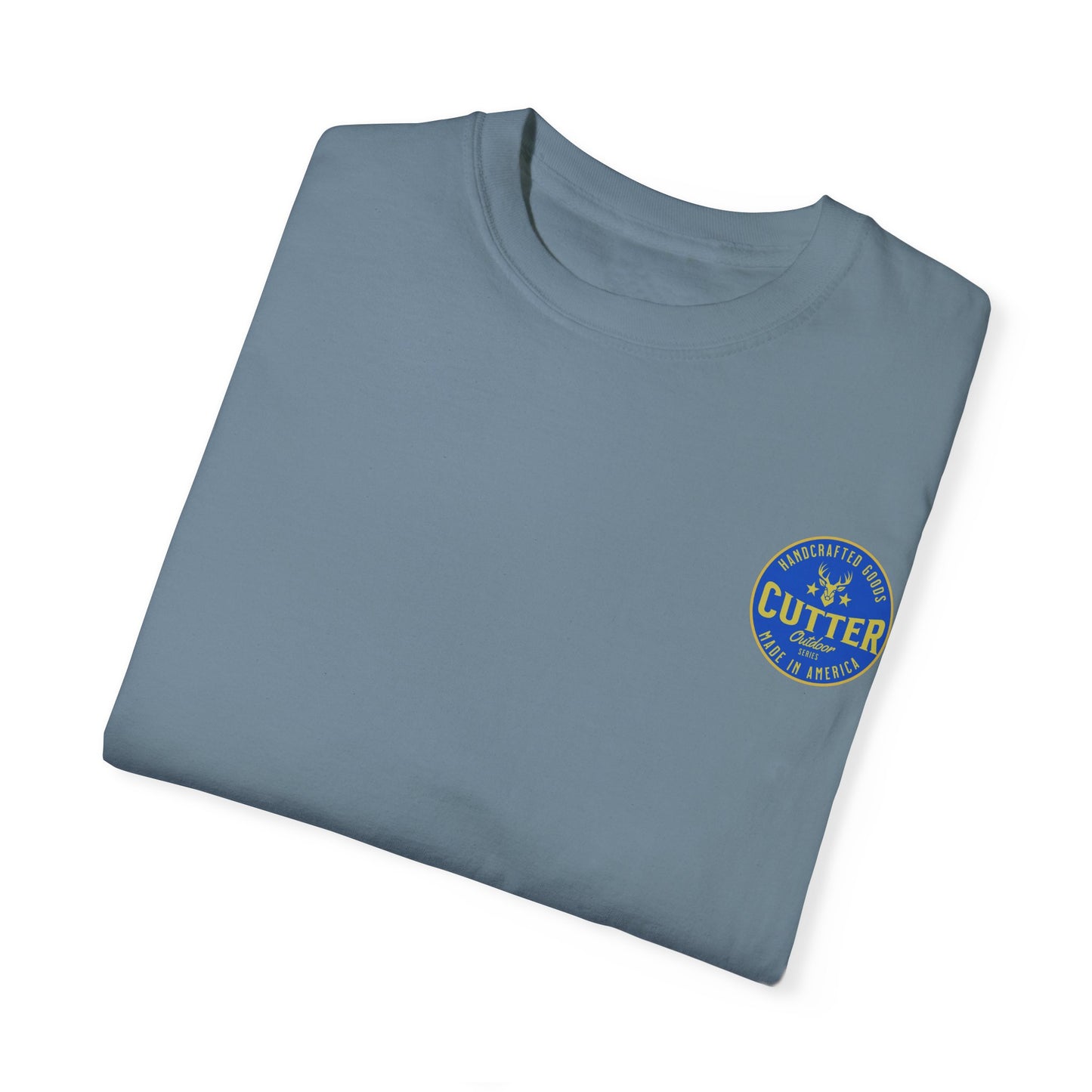 Cutter in the rear Graphic Unisex Garment-Dyed T-Shirt - Unique Design for Outdoor Enthusiasts
