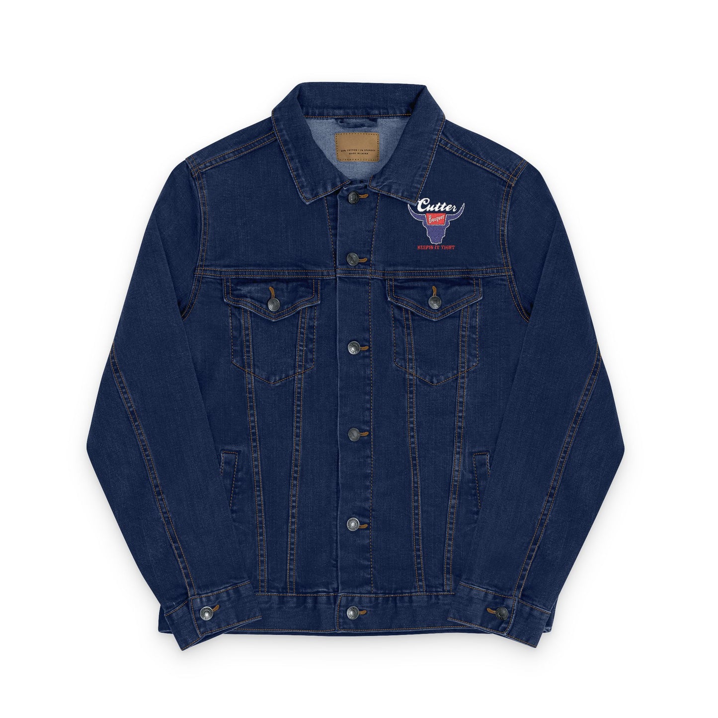 Cutter Embroidered Denim Jacket - Unisex