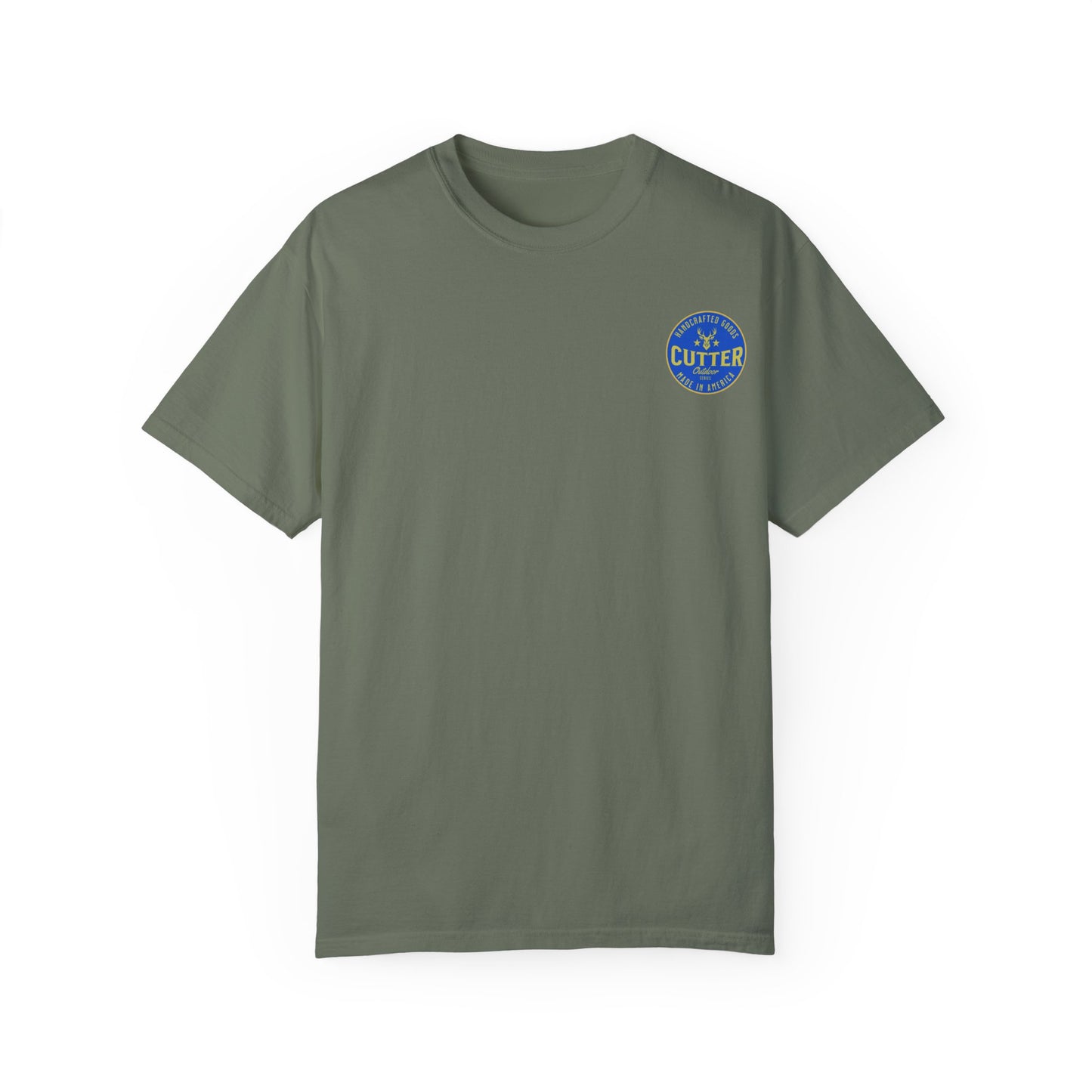 Cutter in the rear Graphic Unisex Garment-Dyed T-Shirt - Unique Design for Outdoor Enthusiasts