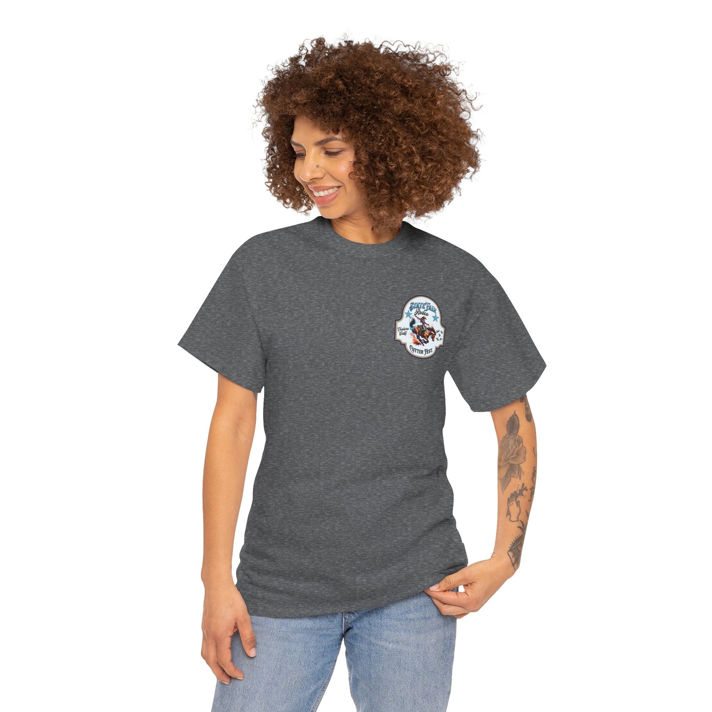 Western Graphic Tee, Unisex Cotton T-Shirt, Cowboy Style Shirt, Rodeo Apparel, Vintage Wild West Outfit, Casual Wear