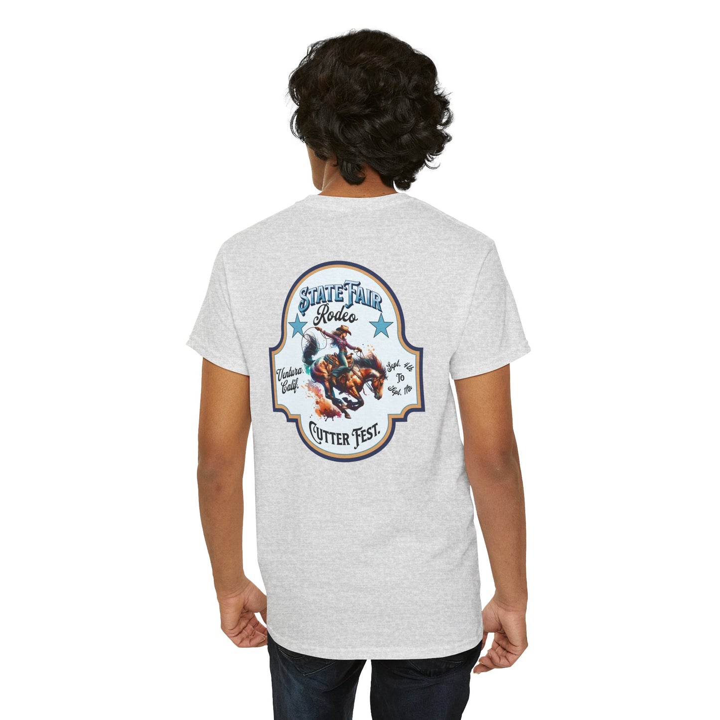 Western Graphic Tee, Unisex Cotton T-Shirt, Cowboy Style Shirt, Rodeo Apparel, Vintage Wild West Outfit, Casual Wear