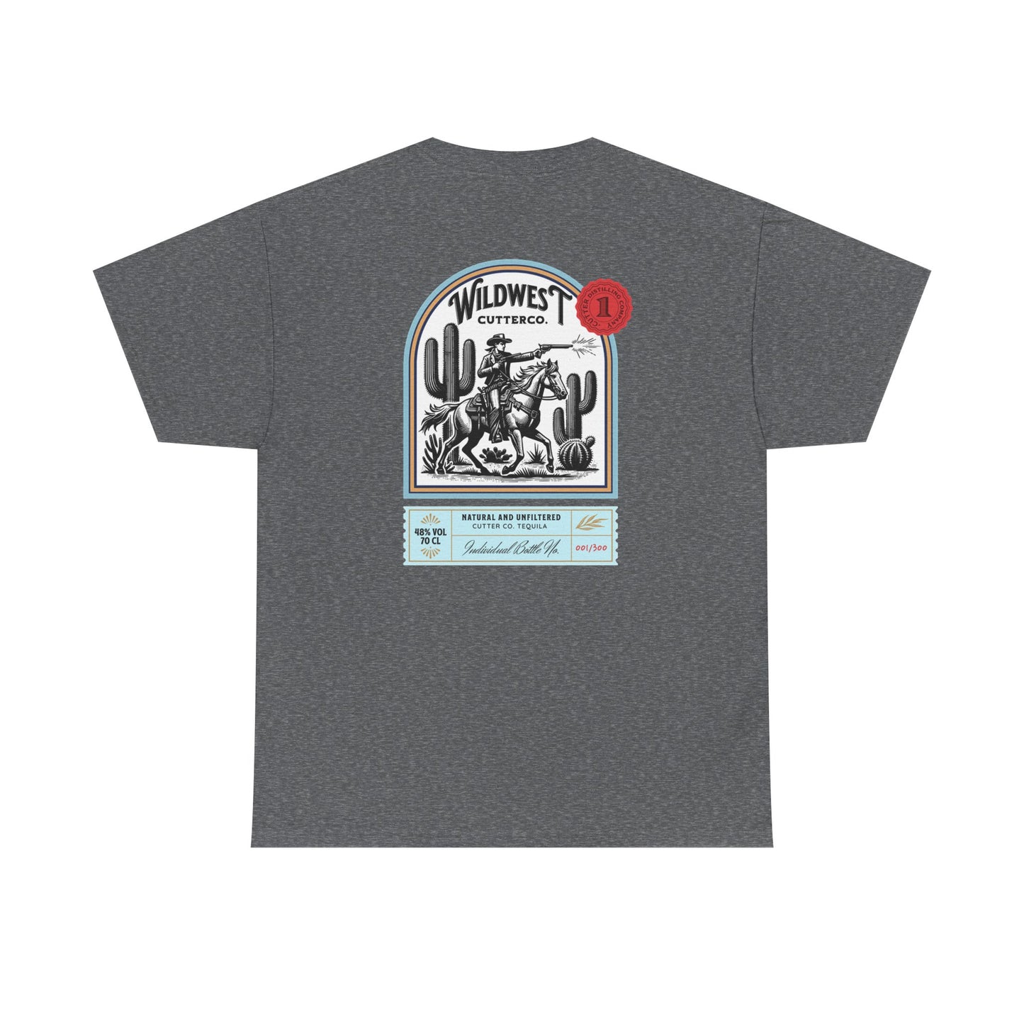 Western Tequila Graphic Tee, Unisex Cotton T-Shirt, Cowboy Style Shirt, Rodeo Apparel, Vintage Wild West Outfit, Casual Wear