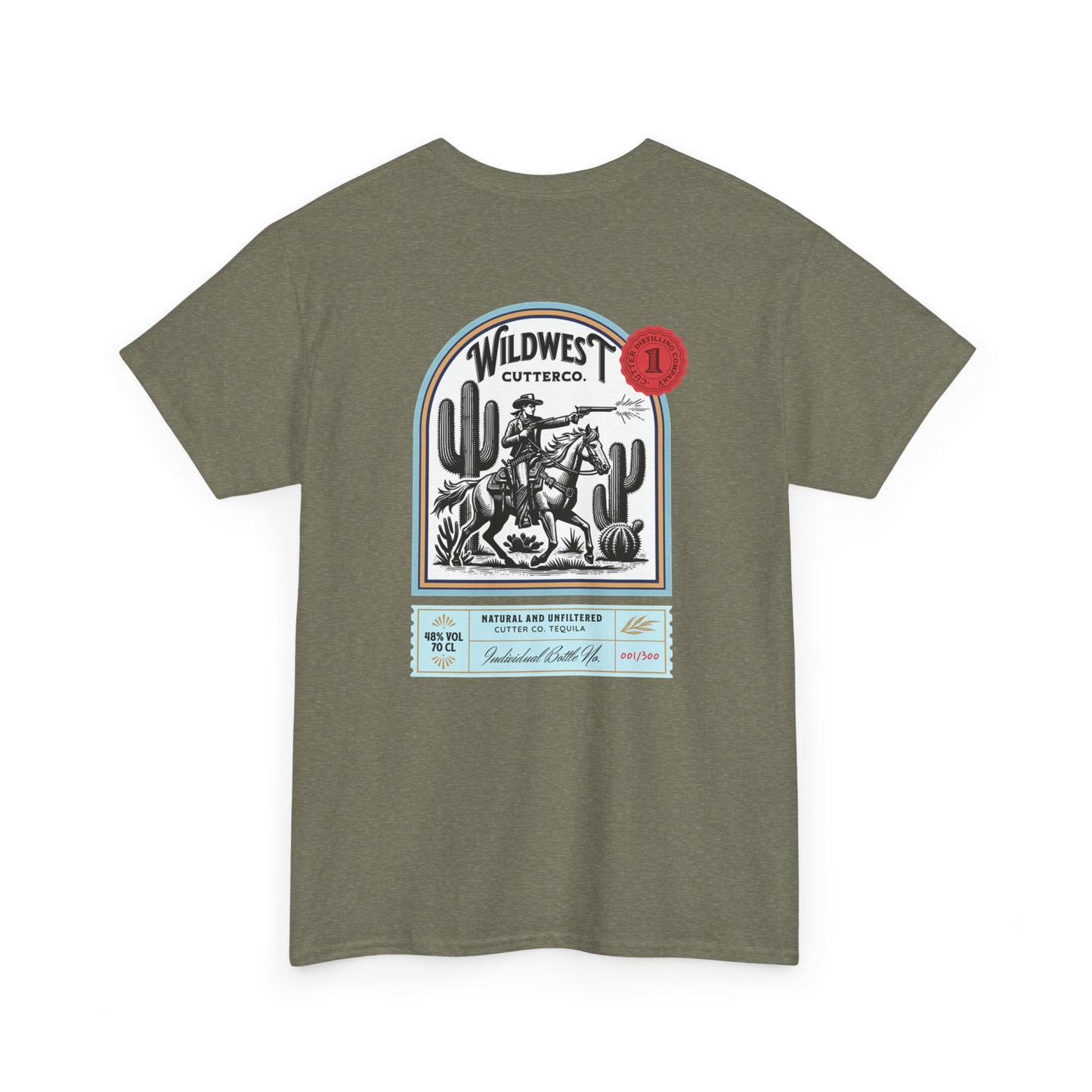 Western Tequila Graphic Tee, Unisex Cotton T-Shirt, Cowboy Style Shirt, Rodeo Apparel, Vintage Wild West Outfit, Casual Wear