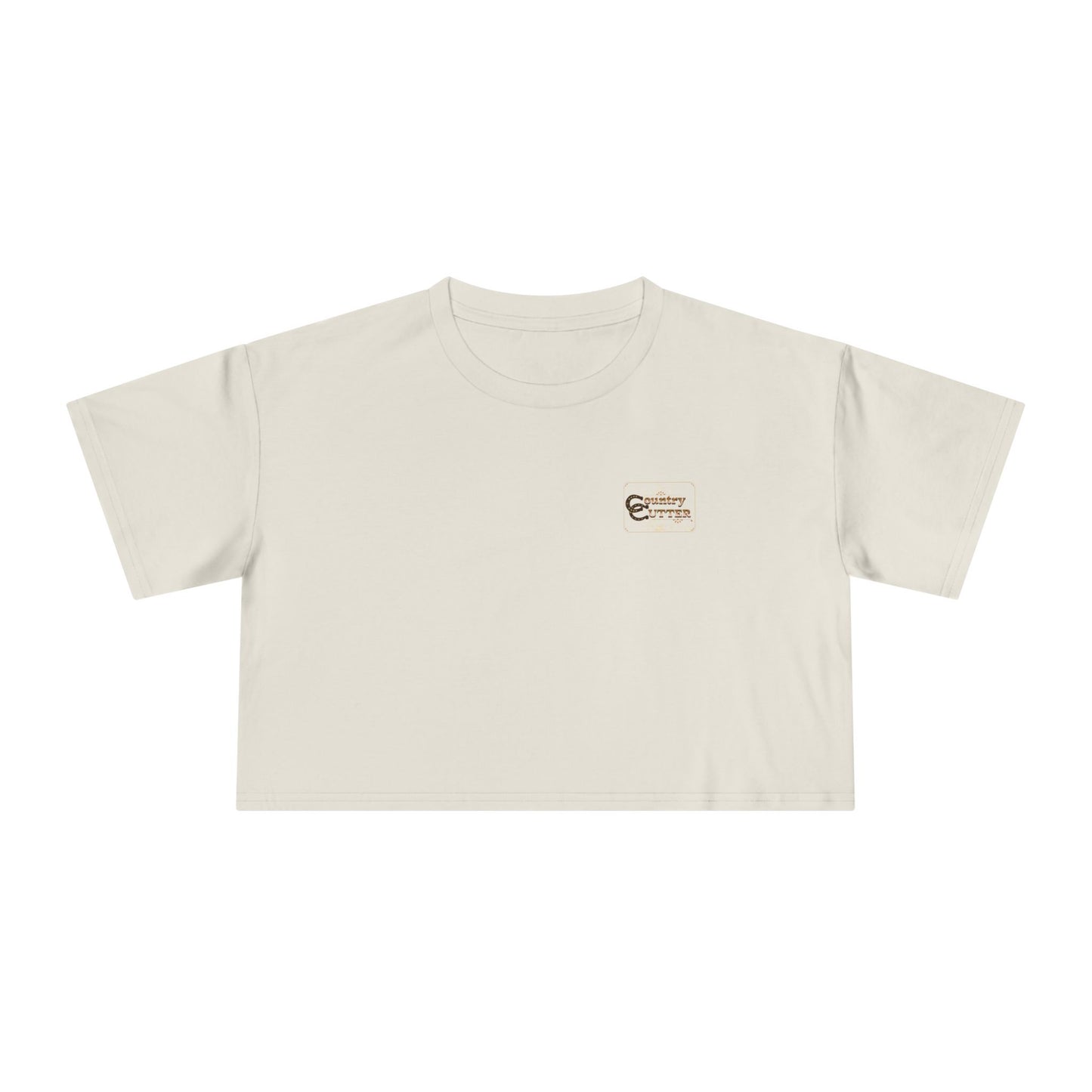 Hey Ya' Country Cutter Women's Crop Tee - Stylish and Playful Western Vibe