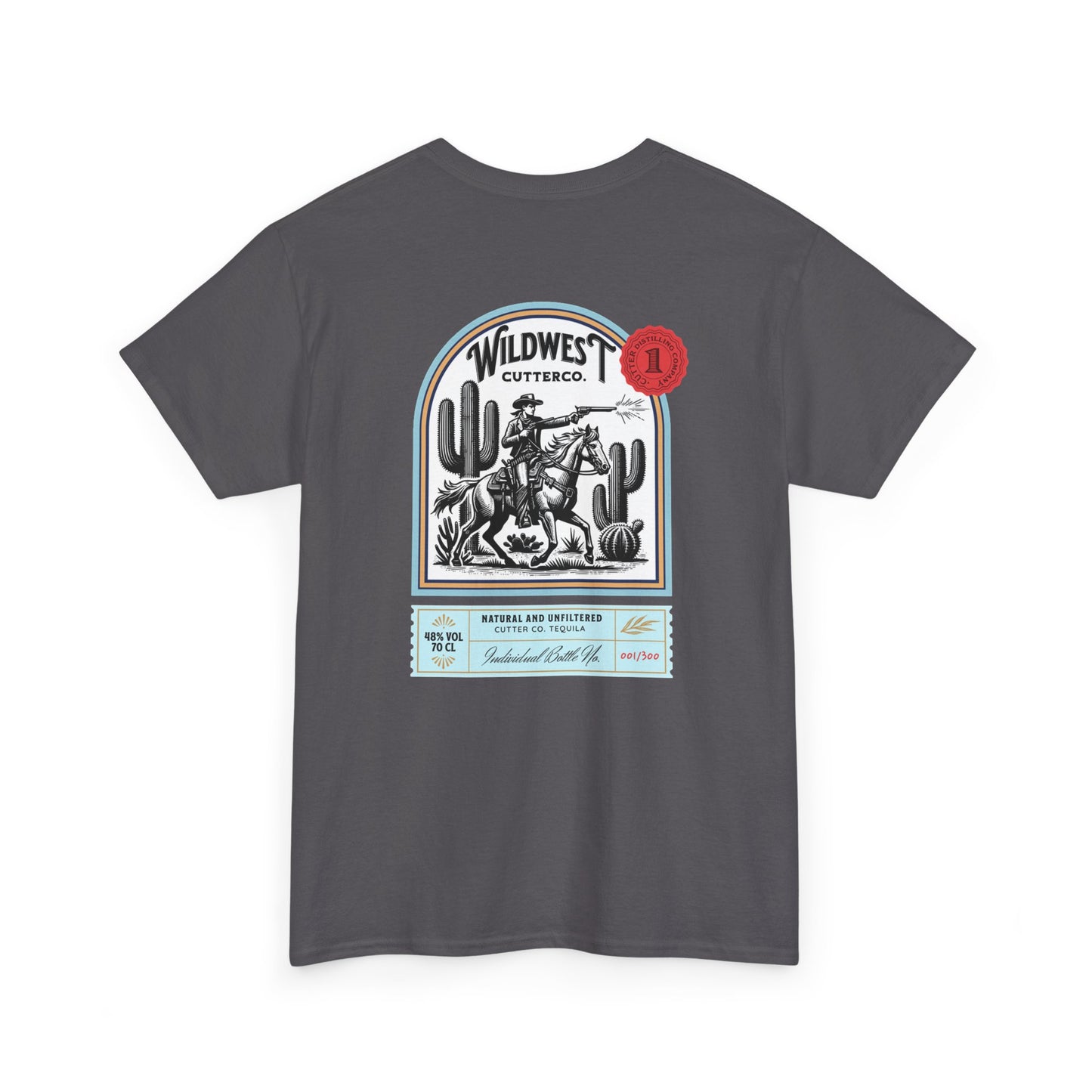 Western Tequila Graphic Tee, Unisex Cotton T-Shirt, Cowboy Style Shirt, Rodeo Apparel, Vintage Wild West Outfit, Casual Wear