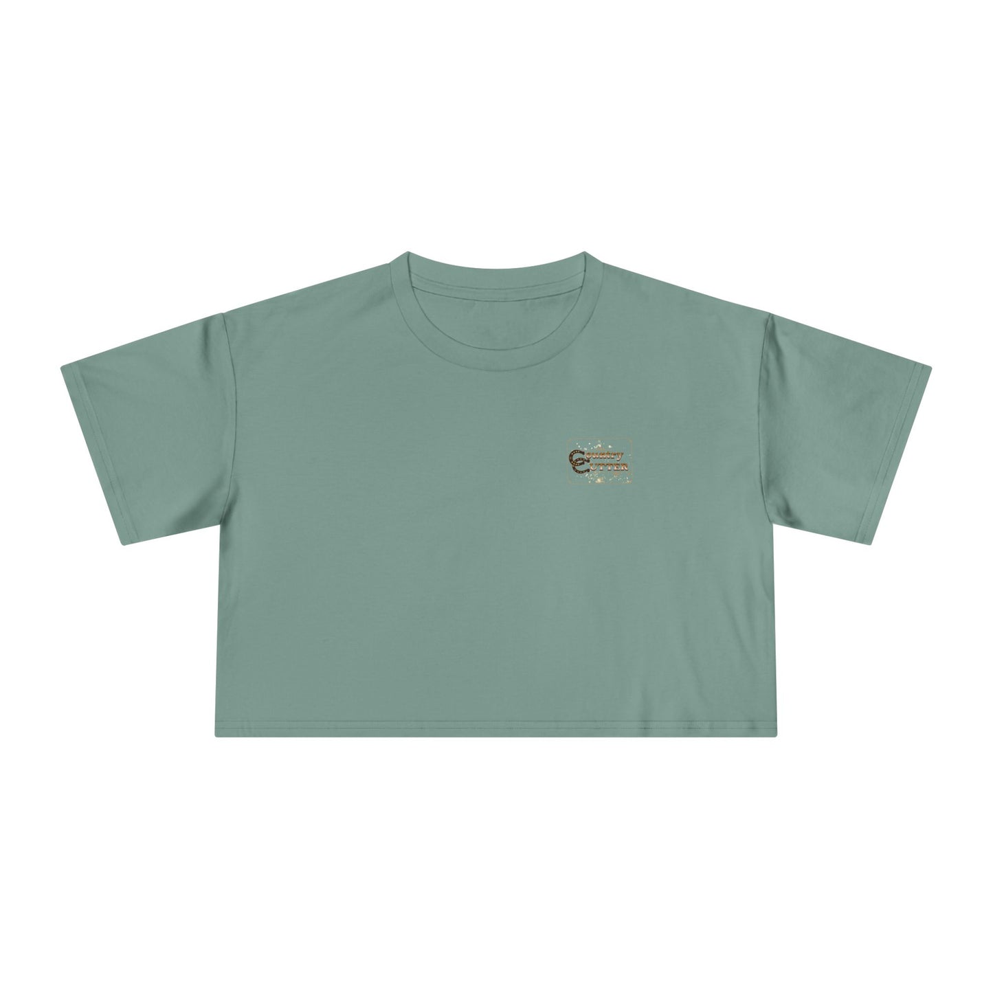 Hey Ya' Country Cutter Women's Crop Tee - Stylish and Playful Western Vibe