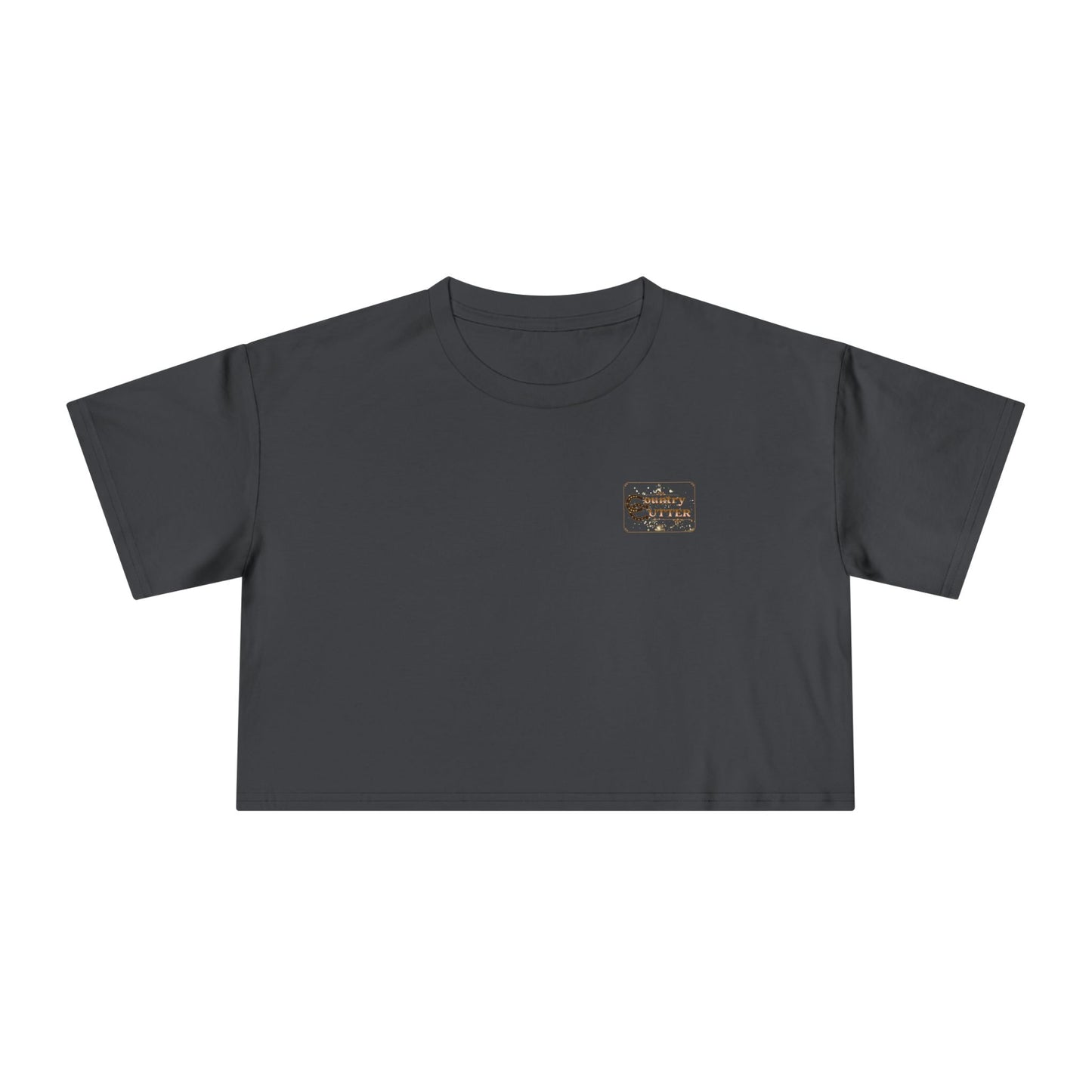 Hey Ya' Country Cutter Women's Crop Tee - Stylish and Playful Western Vibe