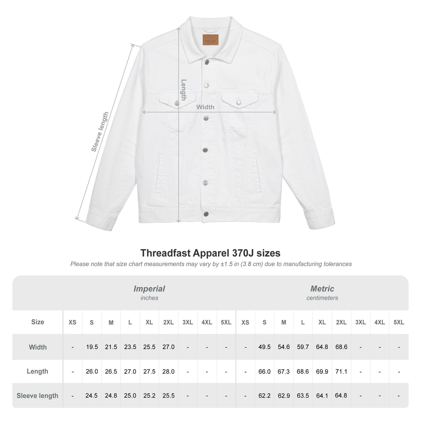 Cutter Embroidered Denim Jacket - Unisex