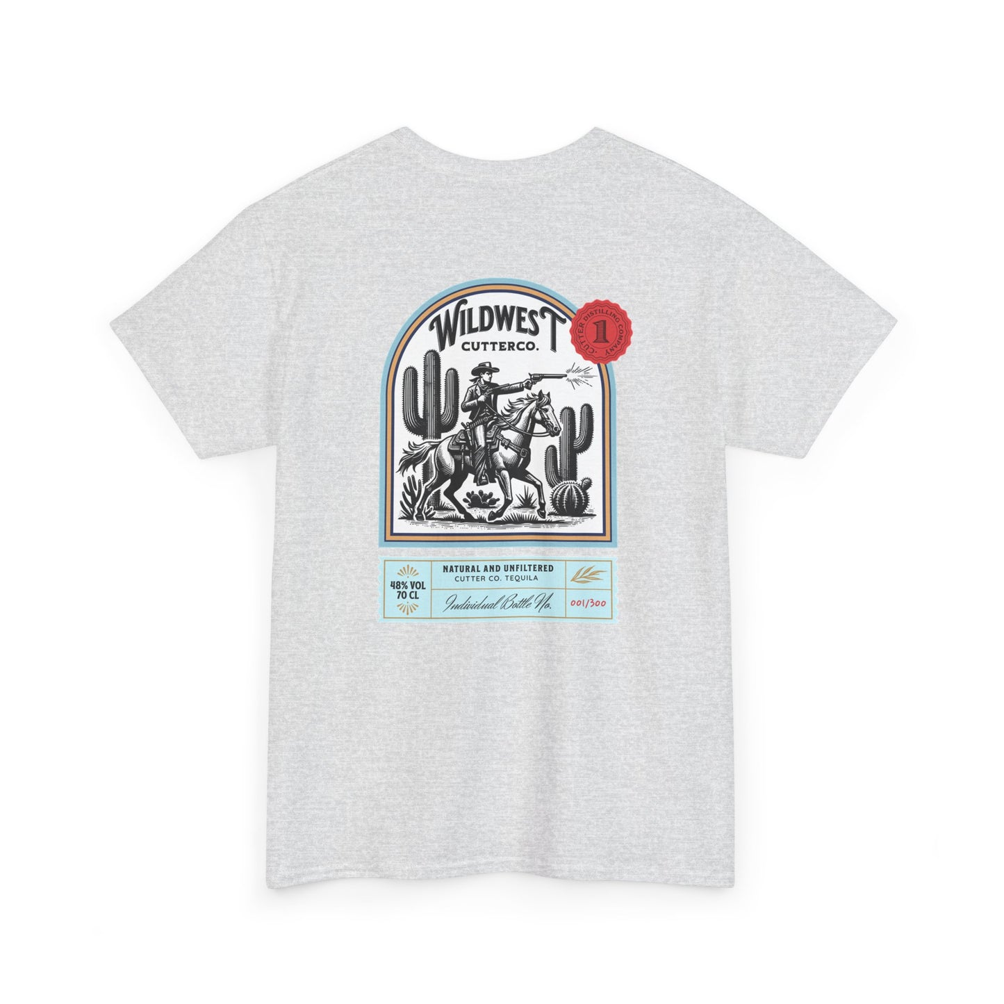 Western Tequila Graphic Tee, Unisex Cotton T-Shirt, Cowboy Style Shirt, Rodeo Apparel, Vintage Wild West Outfit, Casual Wear