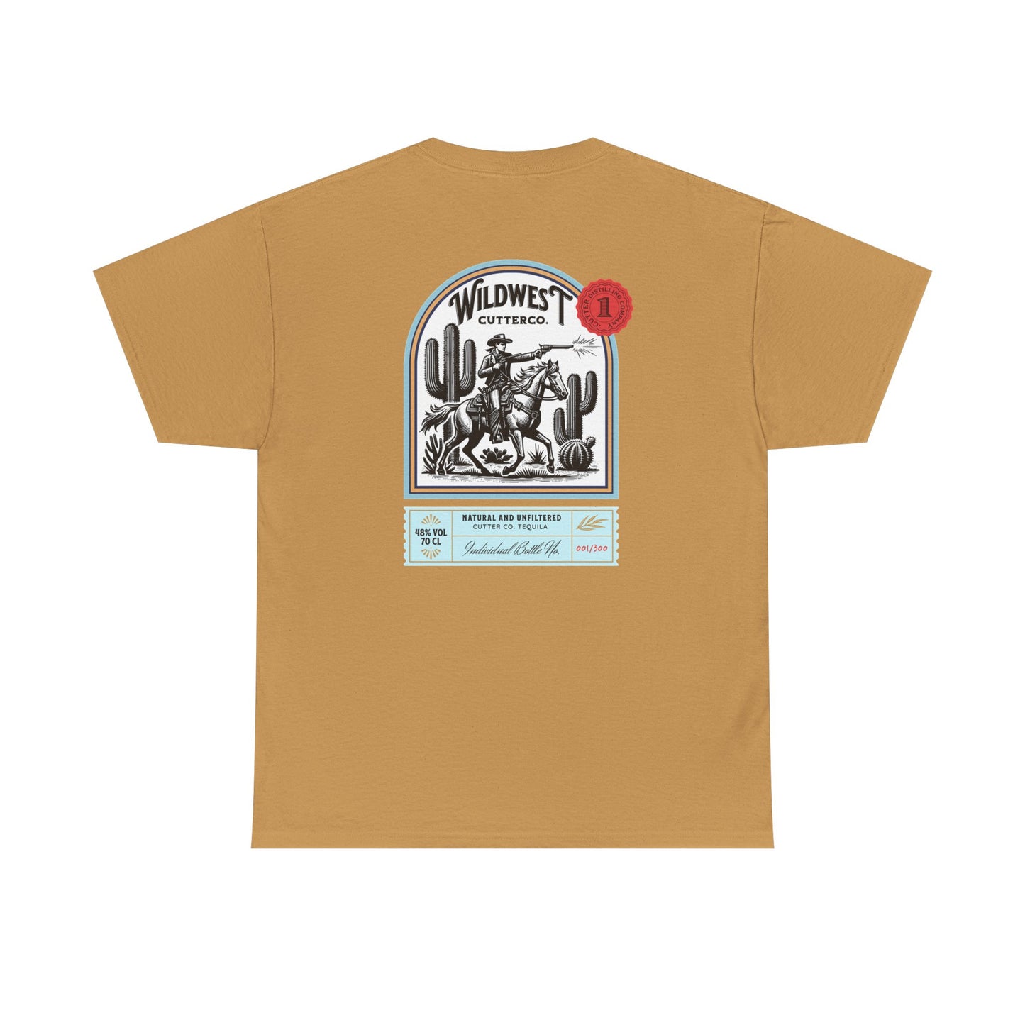 Western Tequila Graphic Tee, Unisex Cotton T-Shirt, Cowboy Style Shirt, Rodeo Apparel, Vintage Wild West Outfit, Casual Wear