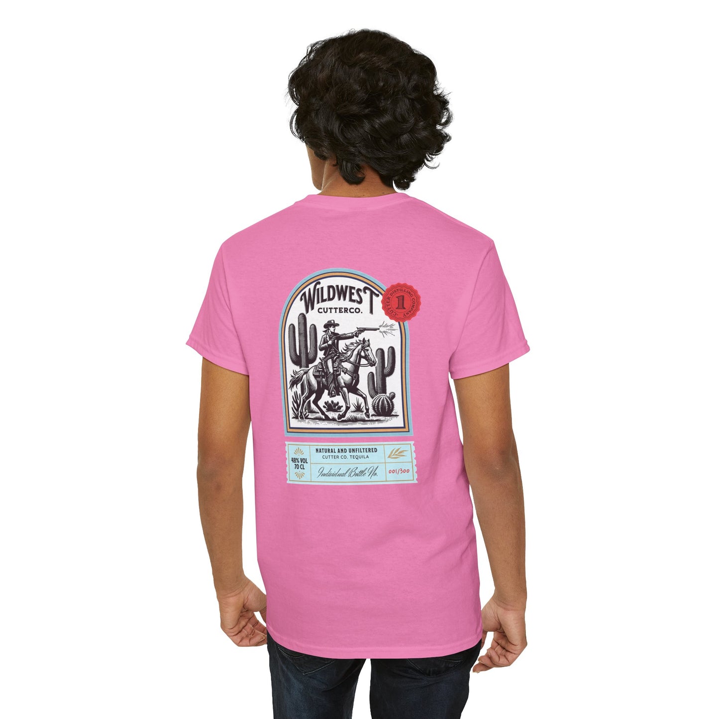 Western Tequila Graphic Tee, Unisex Cotton T-Shirt, Cowboy Style Shirt, Rodeo Apparel, Vintage Wild West Outfit, Casual Wear