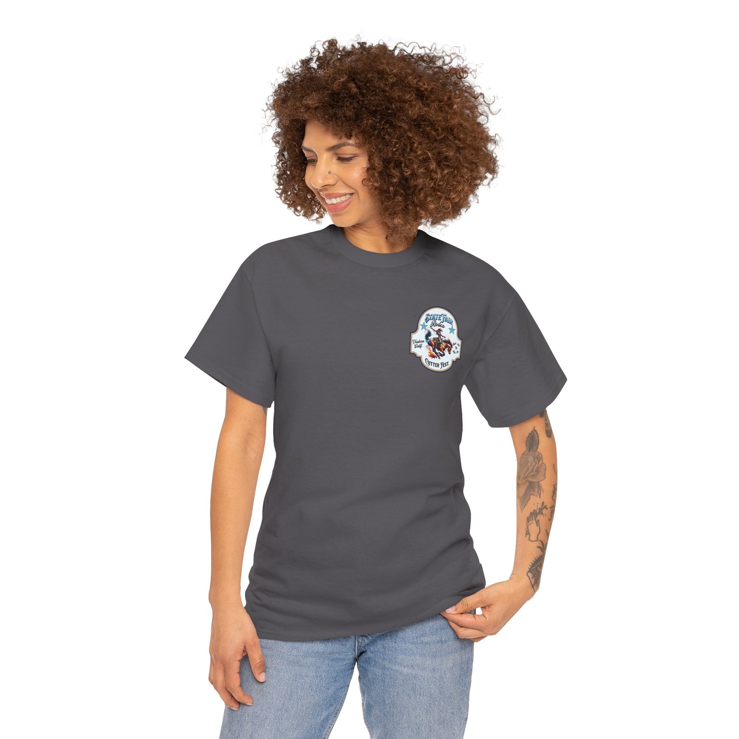 Western Graphic Tee, Unisex Cotton T-Shirt, Cowboy Style Shirt, Rodeo Apparel, Vintage Wild West Outfit, Casual Wear