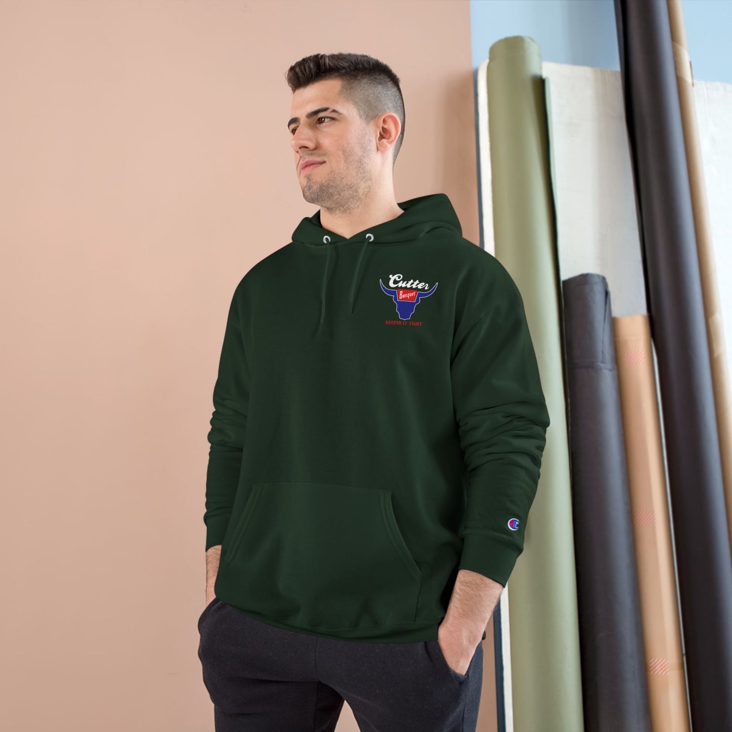 Patriotic Beer Champion Hoodie - Keepin' It Tight! Red, White & Brew Design