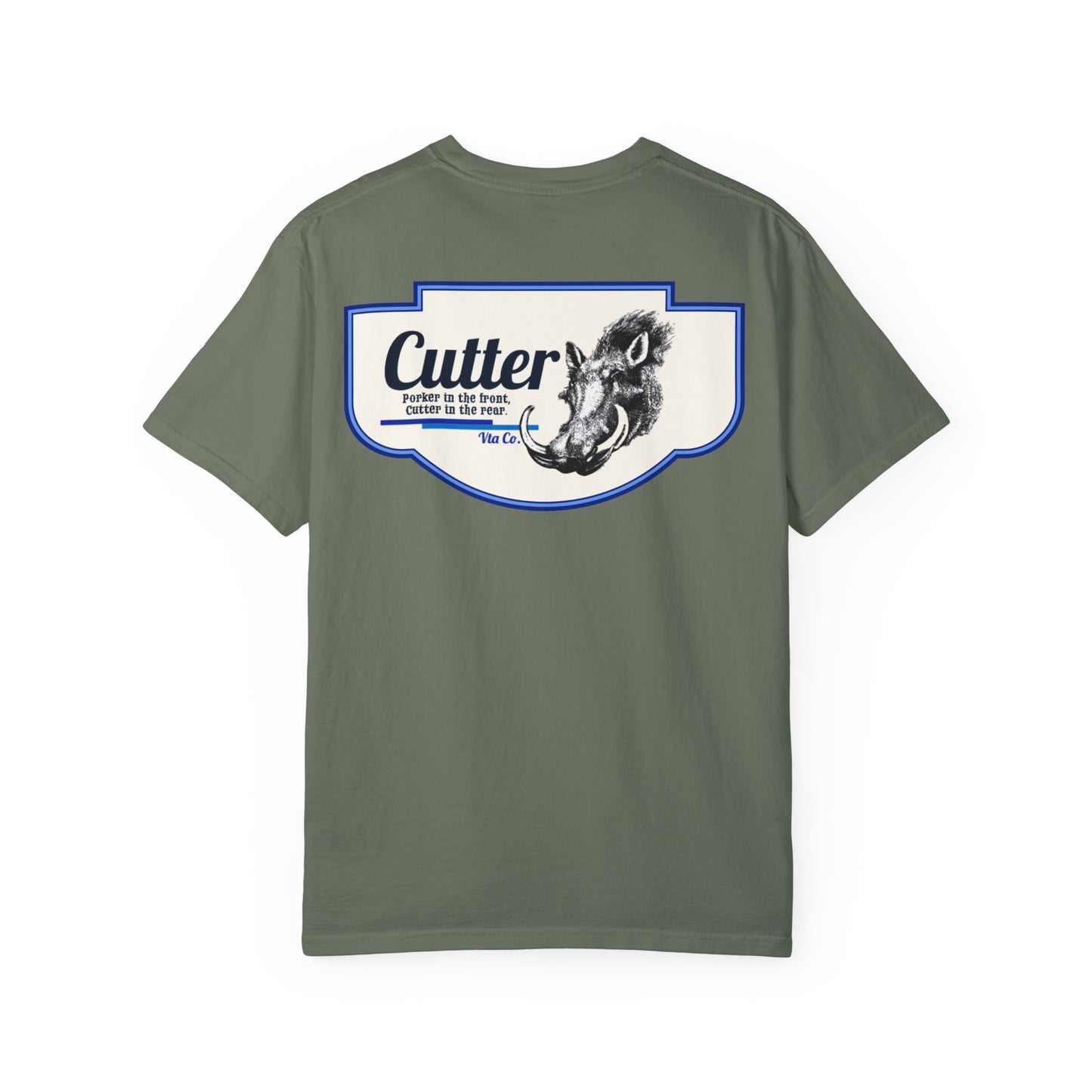 Cutter in the rear Graphic Unisex Garment-Dyed T-Shirt - Unique Design for Outdoor Enthusiasts