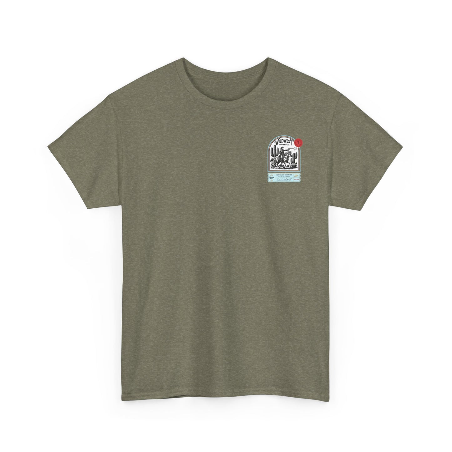 Western Tequila Graphic Tee, Unisex Cotton T-Shirt, Cowboy Style Shirt, Rodeo Apparel, Vintage Wild West Outfit, Casual Wear