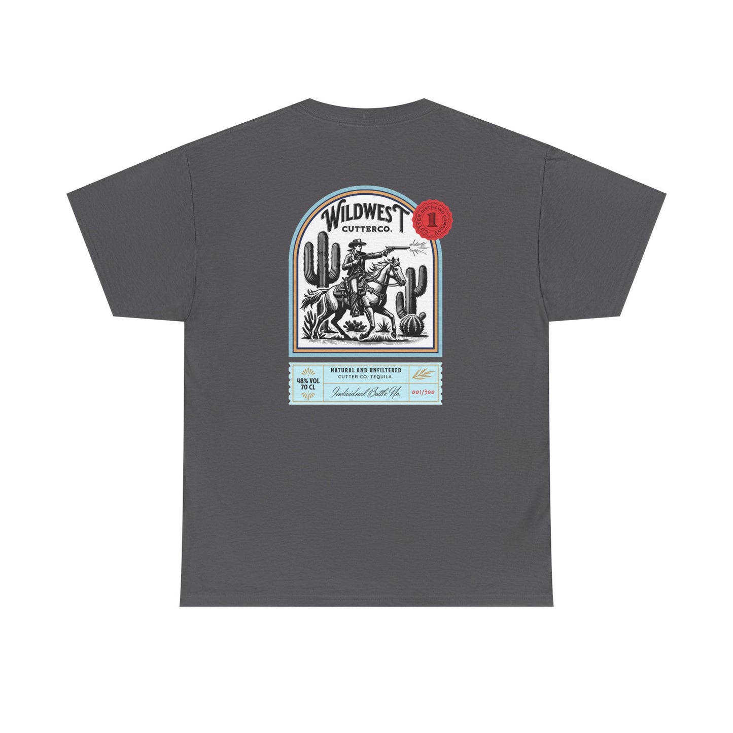 Western Tequila Graphic Tee, Unisex Cotton T-Shirt, Cowboy Style Shirt, Rodeo Apparel, Vintage Wild West Outfit, Casual Wear