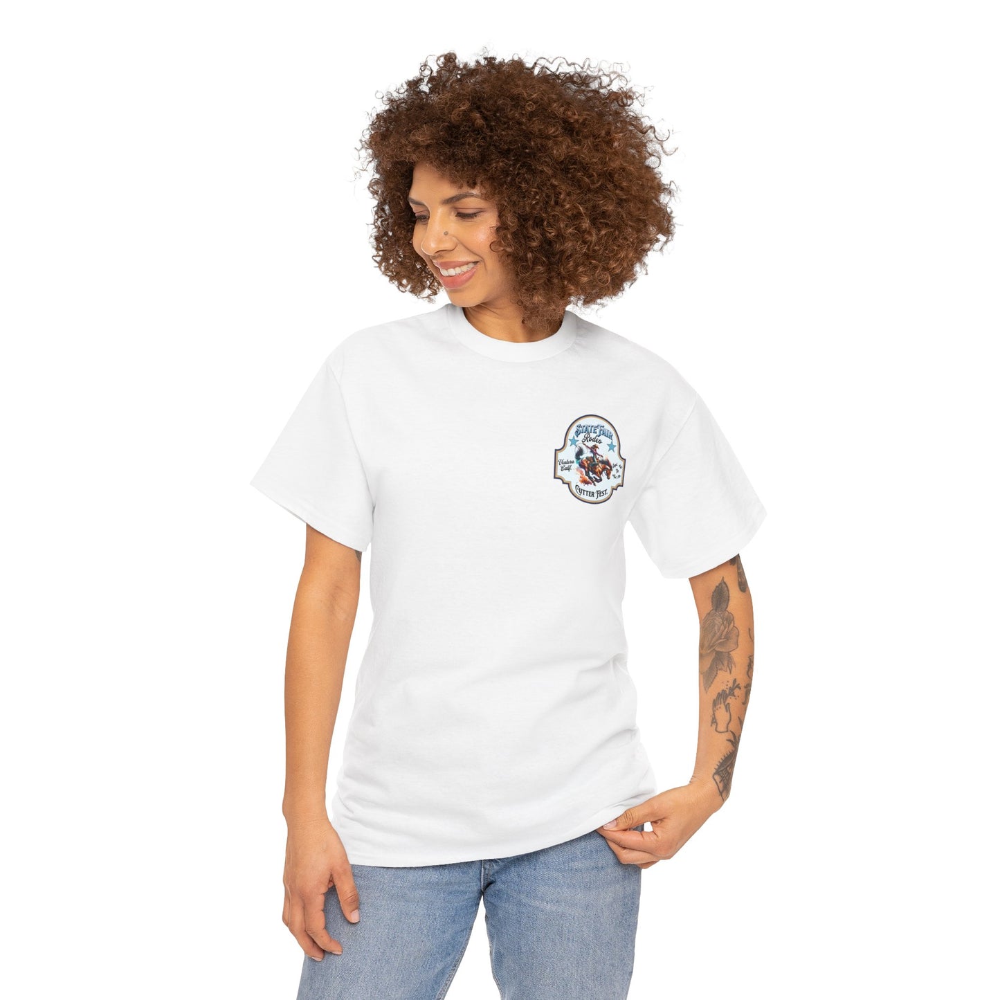 Western Graphic Tee, Unisex Cotton T-Shirt, Cowboy Style Shirt, Rodeo Apparel, Vintage Wild West Outfit, Casual Wear