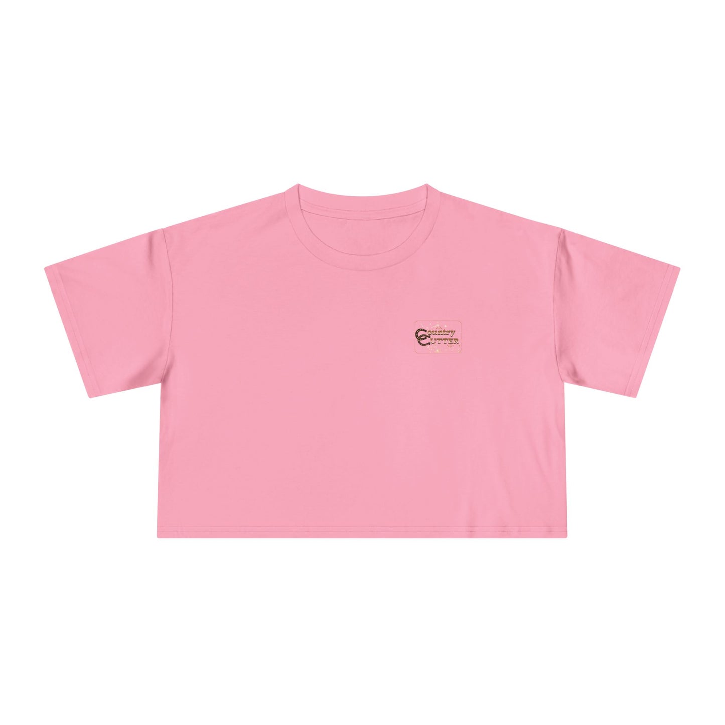 Hey Ya' Country Cutter Women's Crop Tee - Stylish and Playful Western Vibe