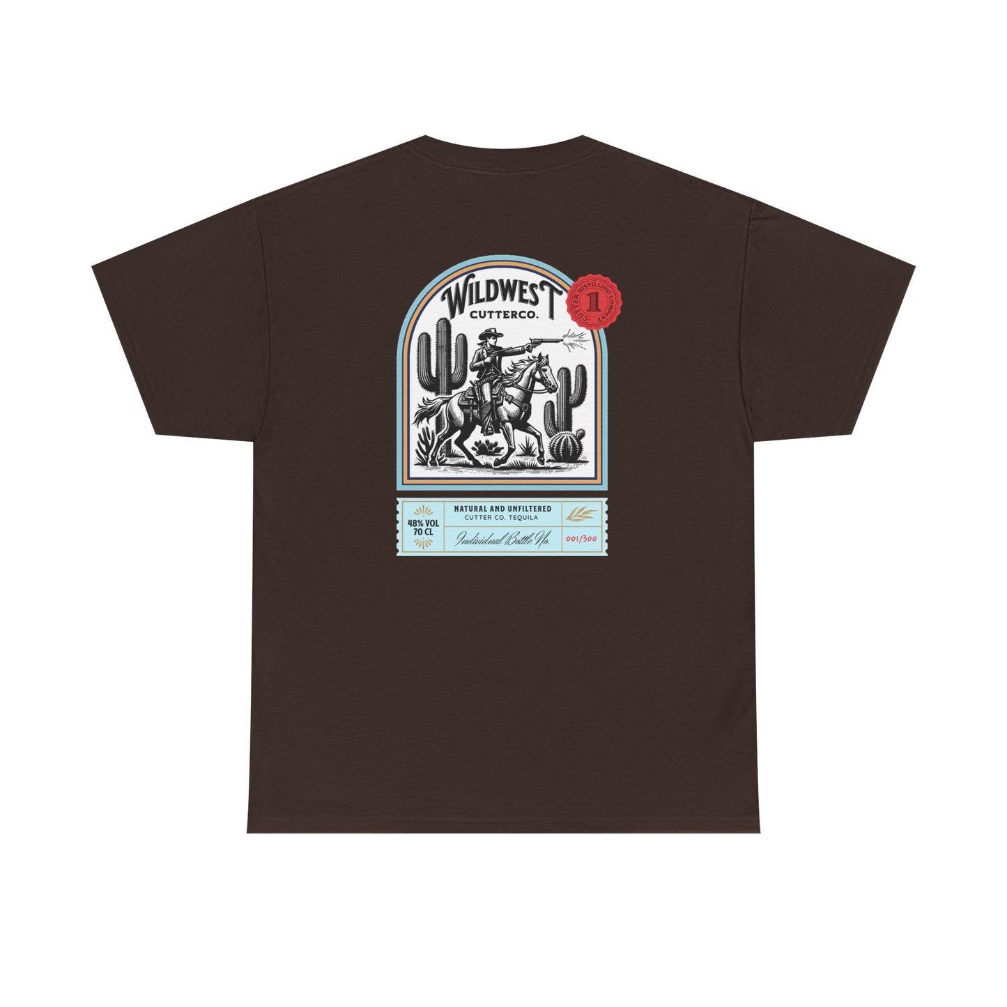 Western Tequila Graphic Tee, Unisex Cotton T-Shirt, Cowboy Style Shirt, Rodeo Apparel, Vintage Wild West Outfit, Casual Wear