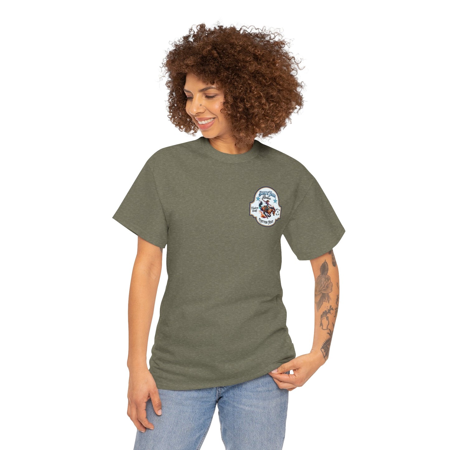 Western Graphic Tee, Unisex Cotton T-Shirt, Cowboy Style Shirt, Rodeo Apparel, Vintage Wild West Outfit, Casual Wear