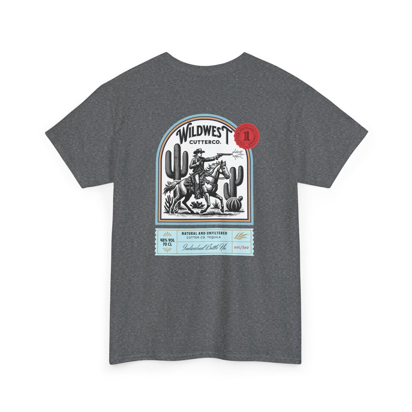 Western Tequila Graphic Tee, Unisex Cotton T-Shirt, Cowboy Style Shirt, Rodeo Apparel, Vintage Wild West Outfit, Casual Wear