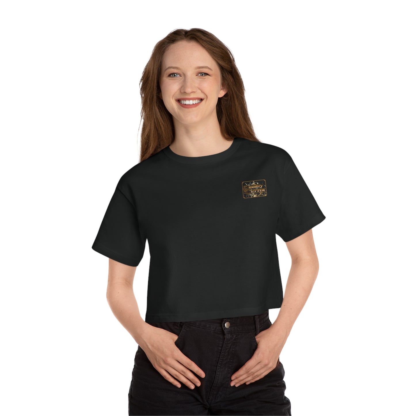 Cropped (CHAMPION BRAND) T-Shirt - Sun Up and Sun Down Dancing Boots - Women's Apparel