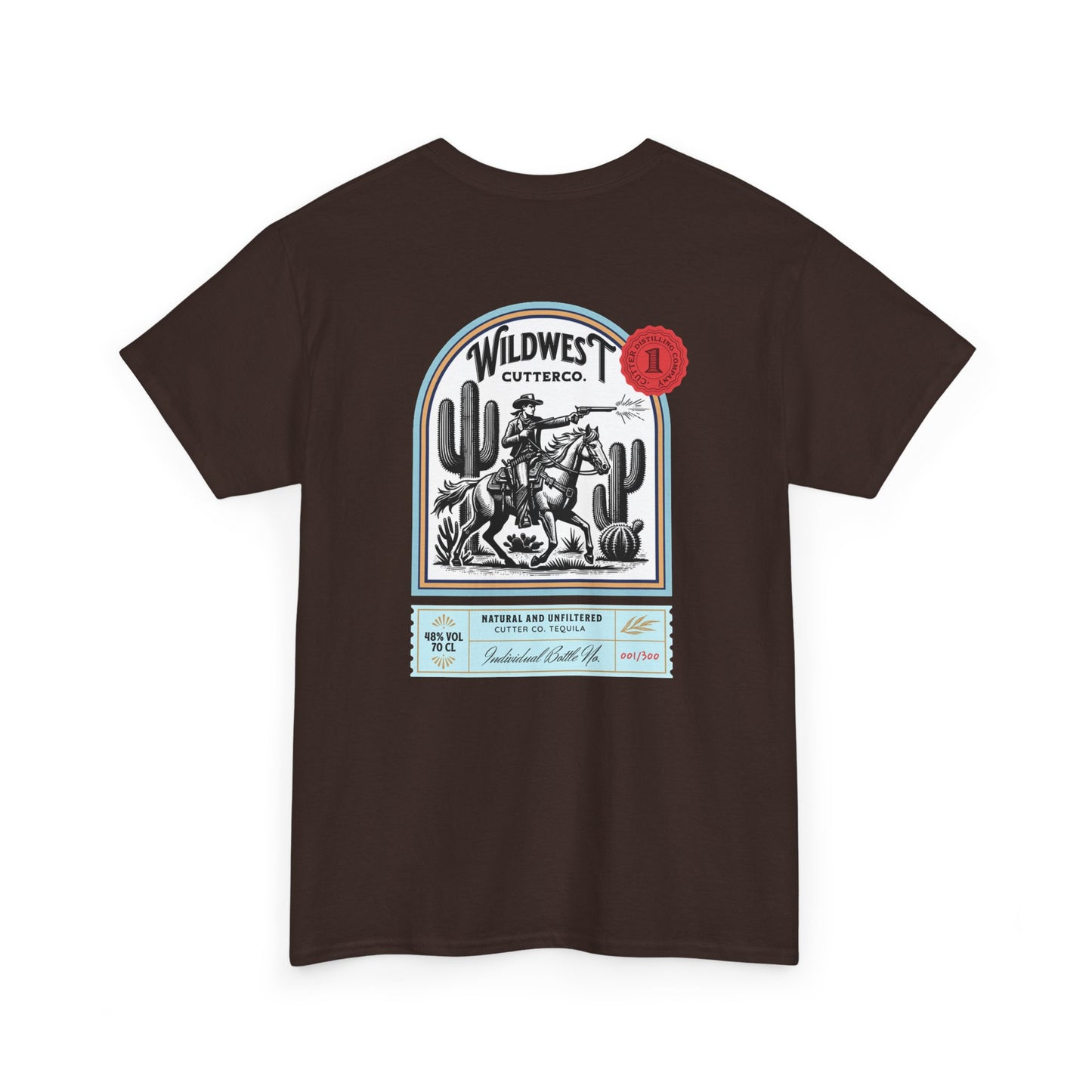 Western Tequila Graphic Tee, Unisex Cotton T-Shirt, Cowboy Style Shirt, Rodeo Apparel, Vintage Wild West Outfit, Casual Wear