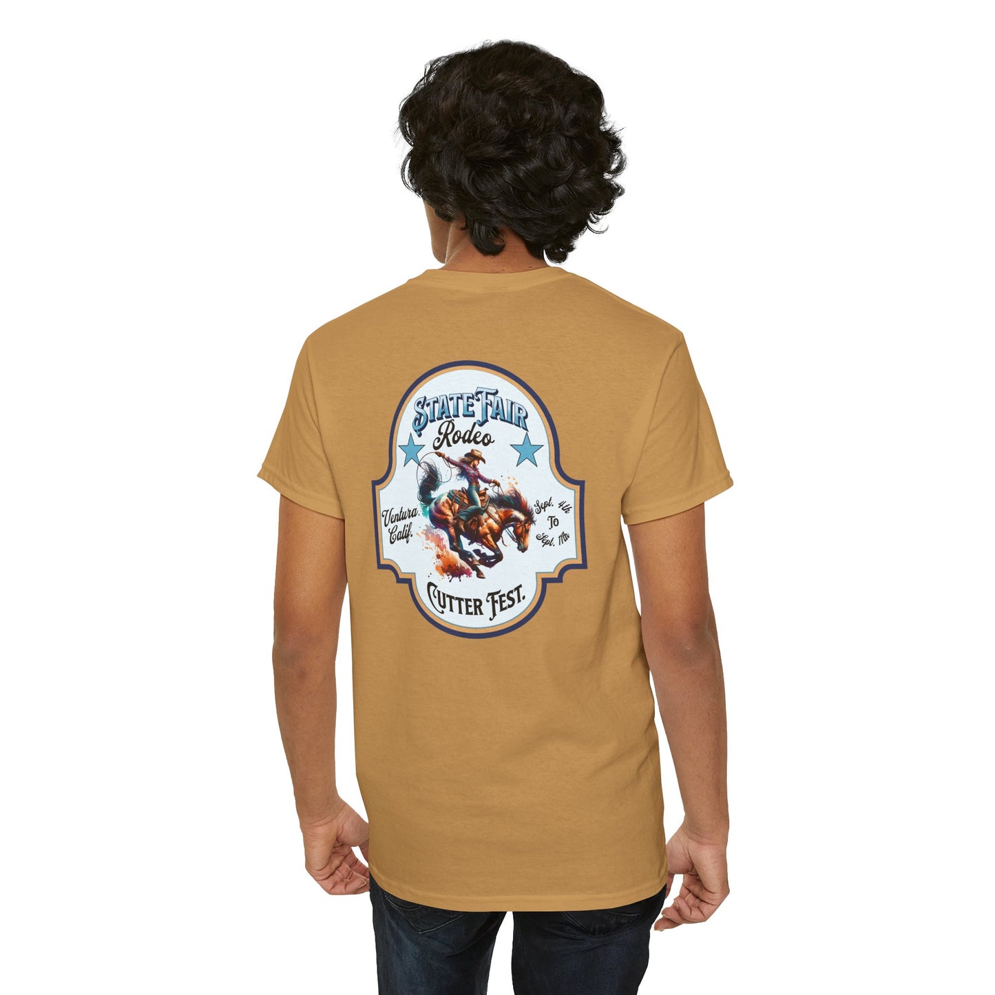 Western Graphic Tee, Unisex Cotton T-Shirt, Cowboy Style Shirt, Rodeo Apparel, Vintage Wild West Outfit, Casual Wear