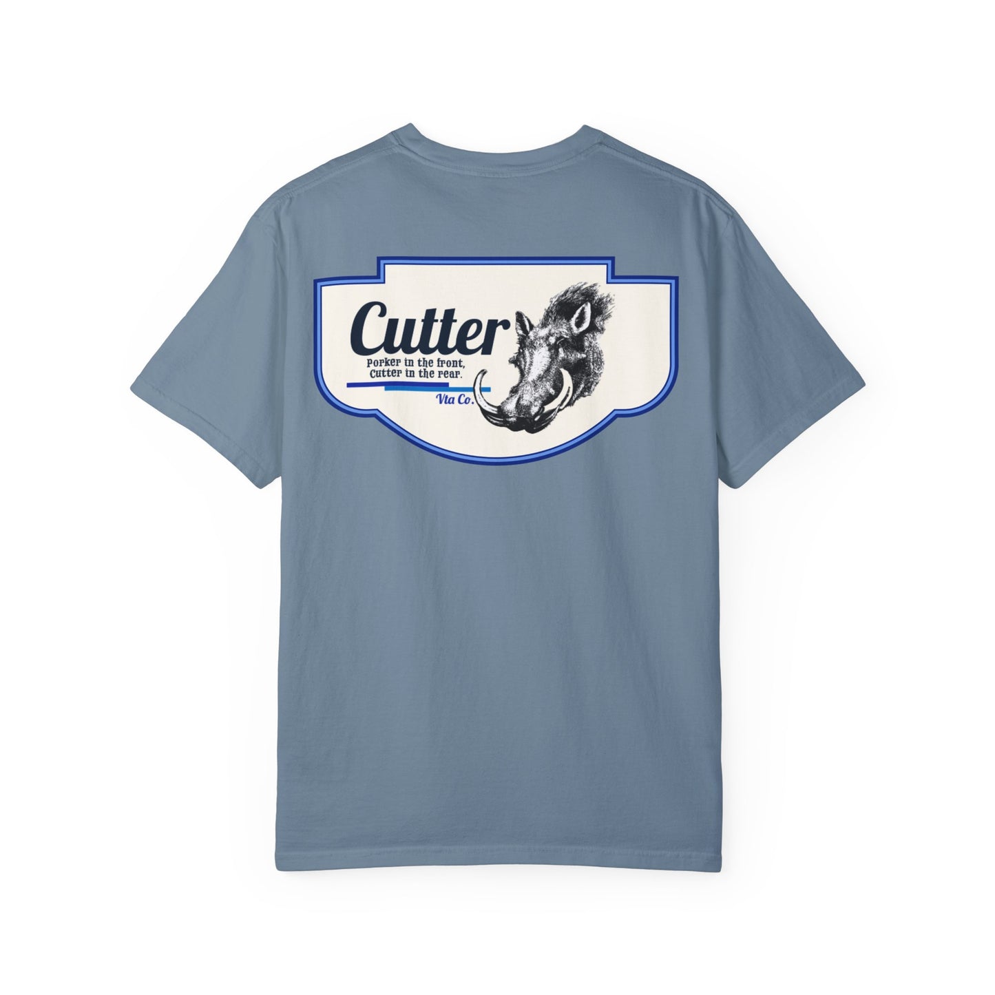 Cutter in the rear Graphic Unisex Garment-Dyed T-Shirt - Unique Design for Outdoor Enthusiasts