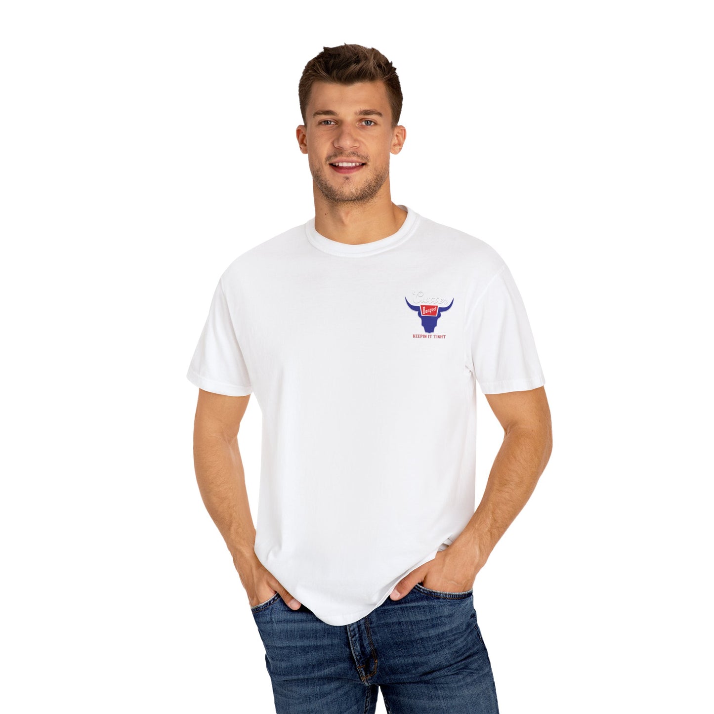 Cutter Banquet Unisex Garment-Dyed T-Shirt - Keepin' It Tight Vintage Style