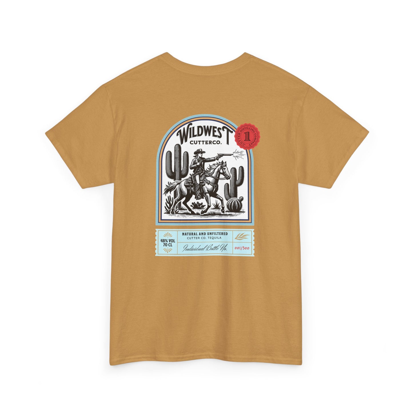 Western Tequila Graphic Tee, Unisex Cotton T-Shirt, Cowboy Style Shirt, Rodeo Apparel, Vintage Wild West Outfit, Casual Wear