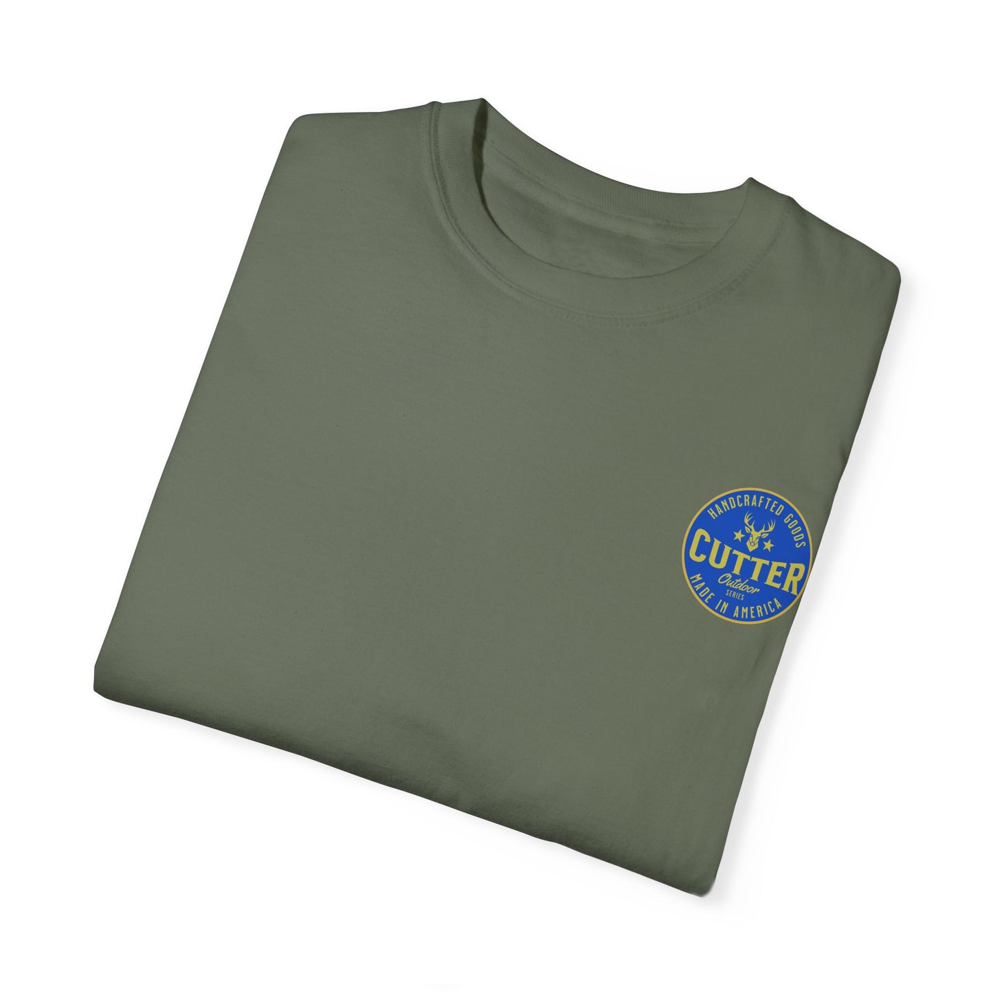 Cutter in the rear Graphic Unisex Garment-Dyed T-Shirt - Unique Design for Outdoor Enthusiasts
