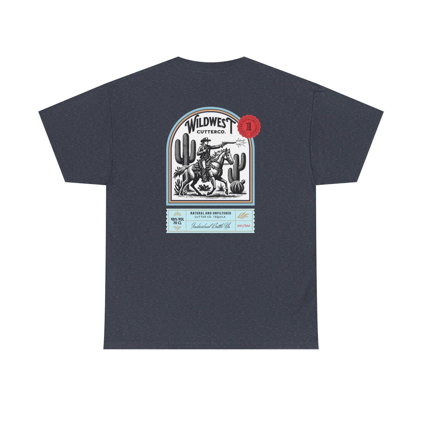 Western Tequila Graphic Tee, Unisex Cotton T-Shirt, Cowboy Style Shirt, Rodeo Apparel, Vintage Wild West Outfit, Casual Wear