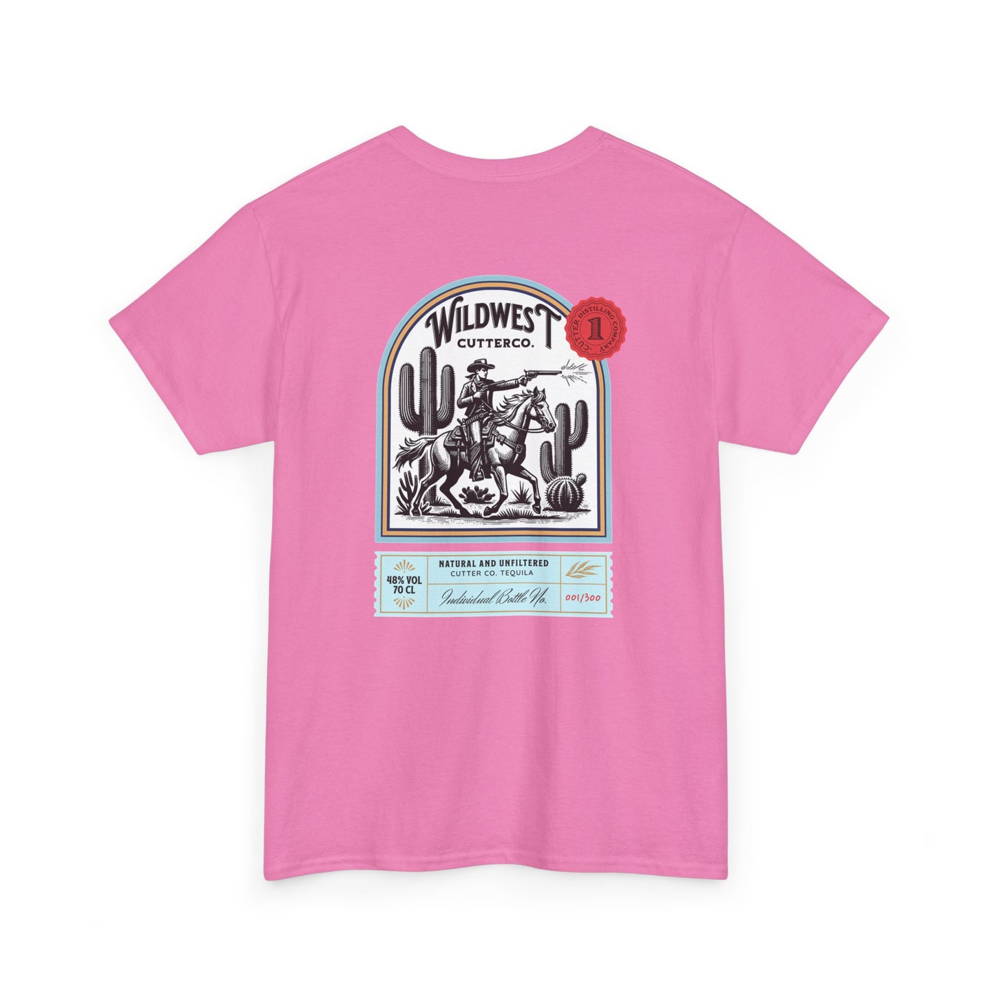 Western Tequila Graphic Tee, Unisex Cotton T-Shirt, Cowboy Style Shirt, Rodeo Apparel, Vintage Wild West Outfit, Casual Wear