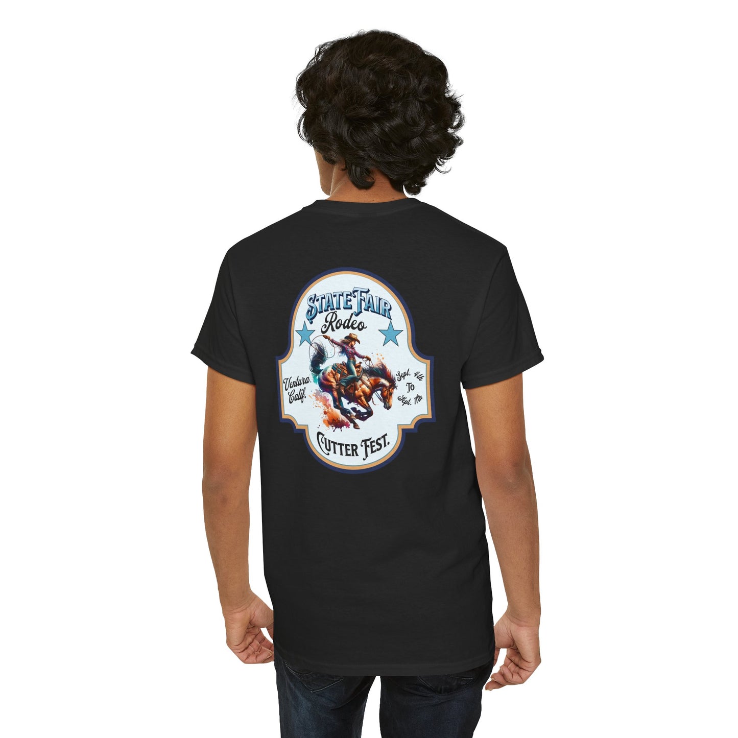 Western Graphic Tee, Unisex Cotton T-Shirt, Cowboy Style Shirt, Rodeo Apparel, Vintage Wild West Outfit, Casual Wear