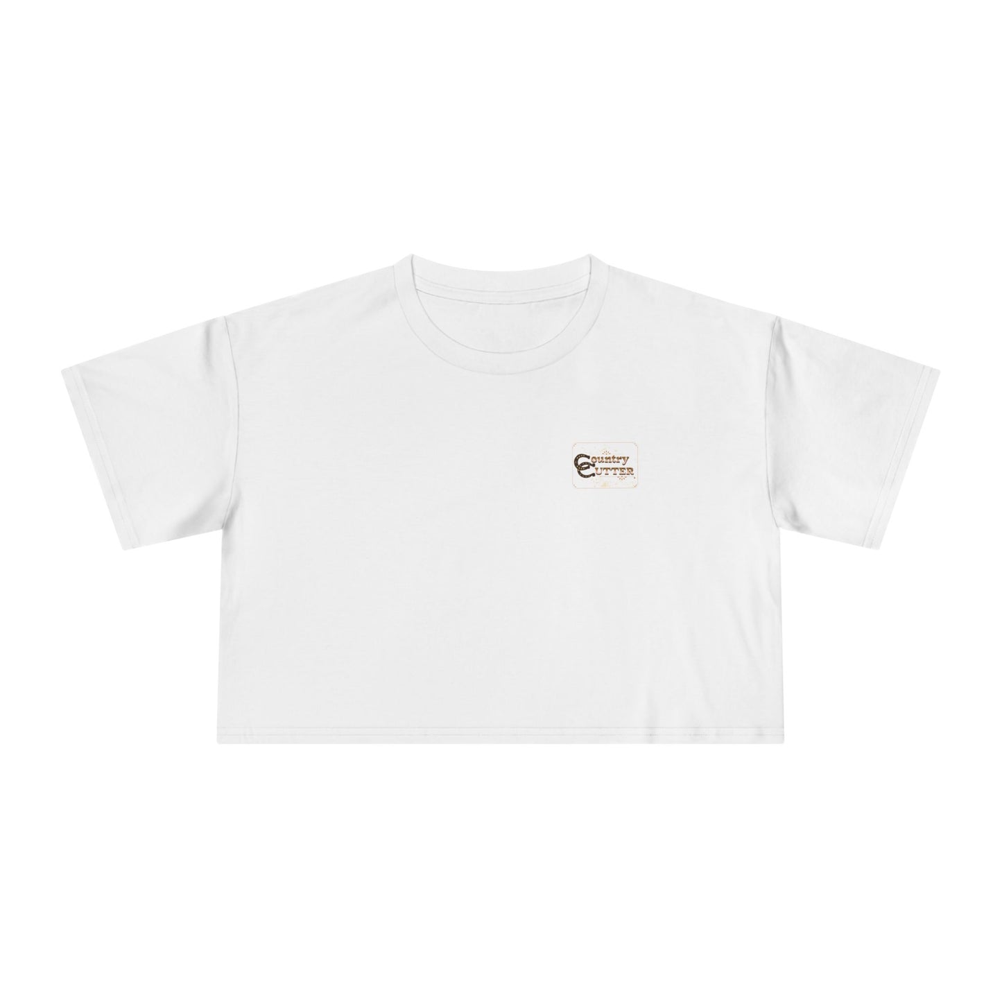 Hey Ya' Country Cutter Women's Crop Tee - Stylish and Playful Western Vibe