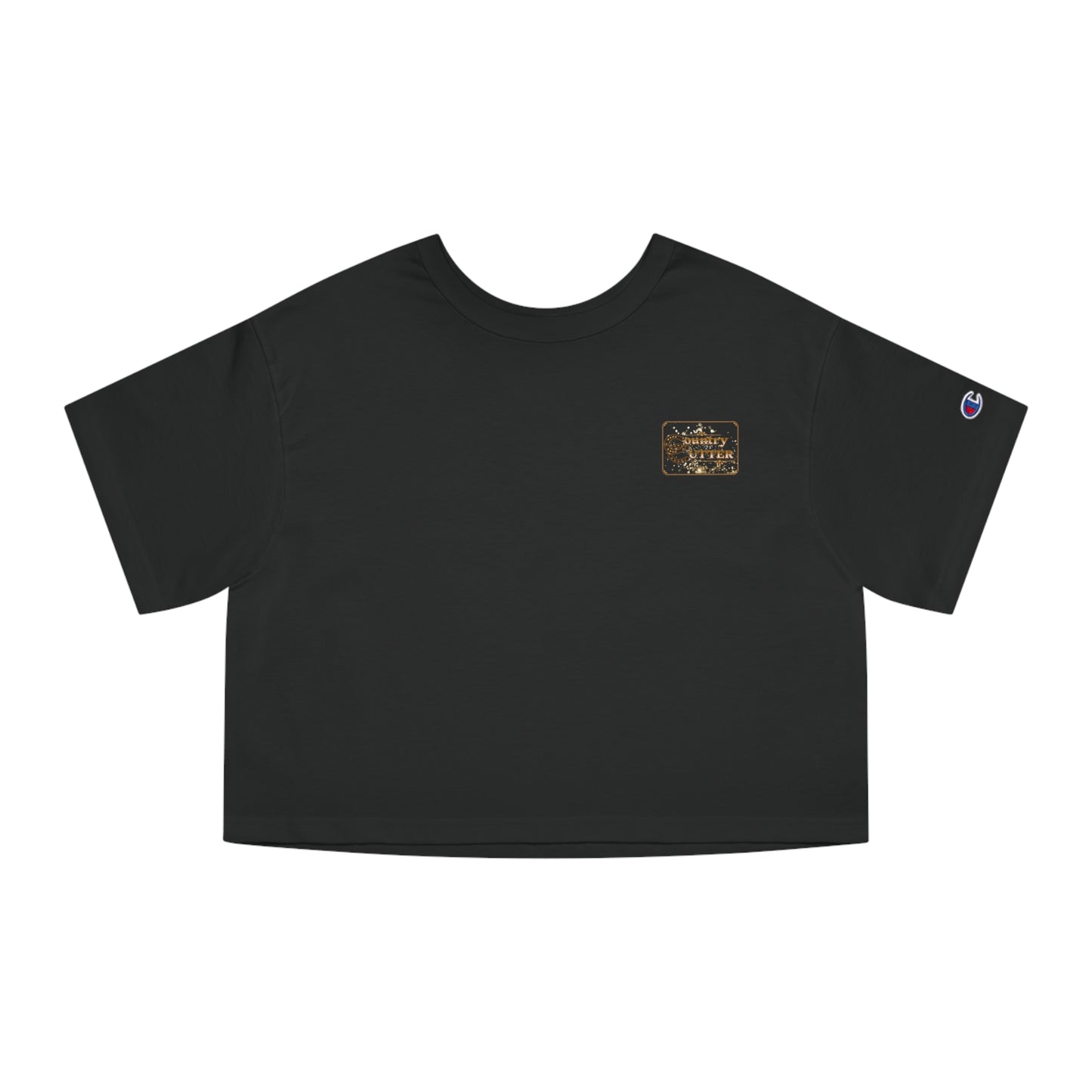 Cropped (CHAMPION BRAND) T-Shirt - Sun Up and Sun Down Dancing Boots - Women's Apparel