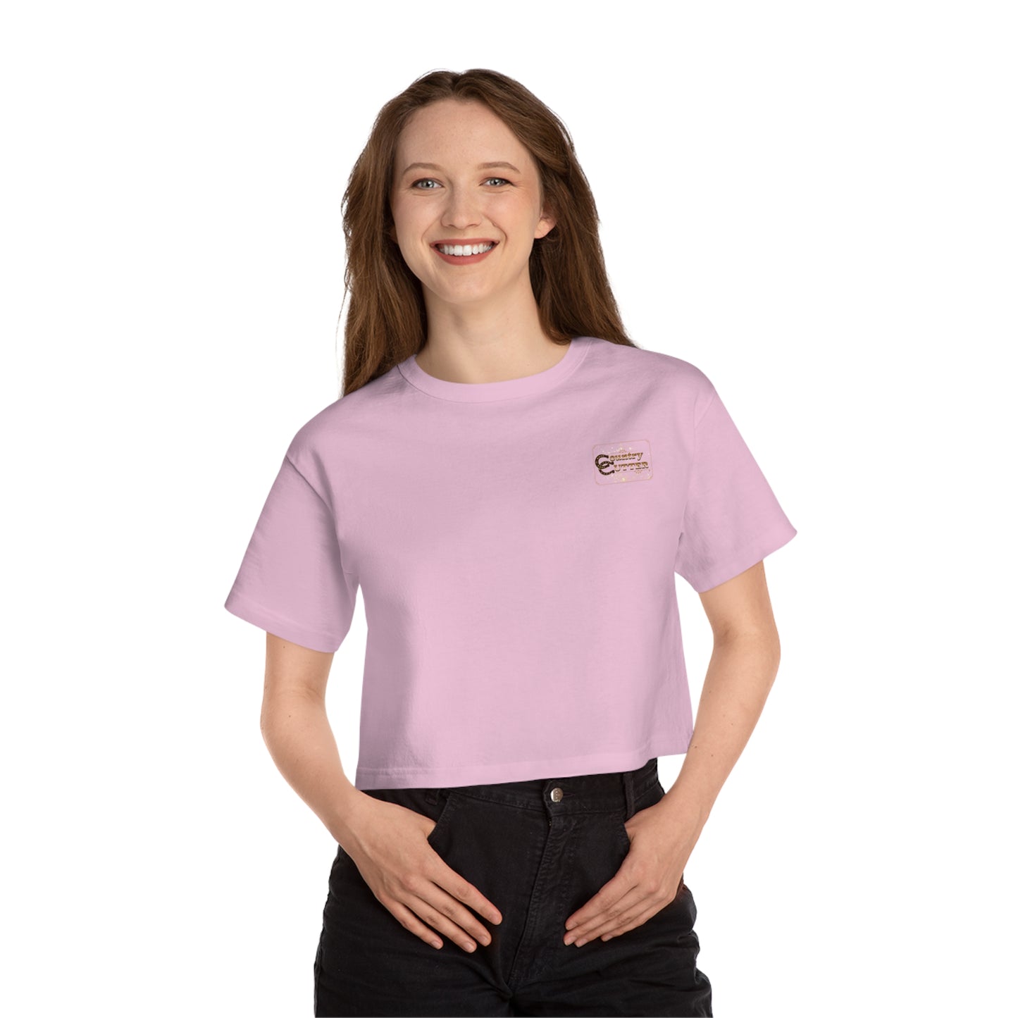 Cropped (CHAMPION BRAND) T-Shirt - Sun Up and Sun Down Dancing Boots - Women's Apparel